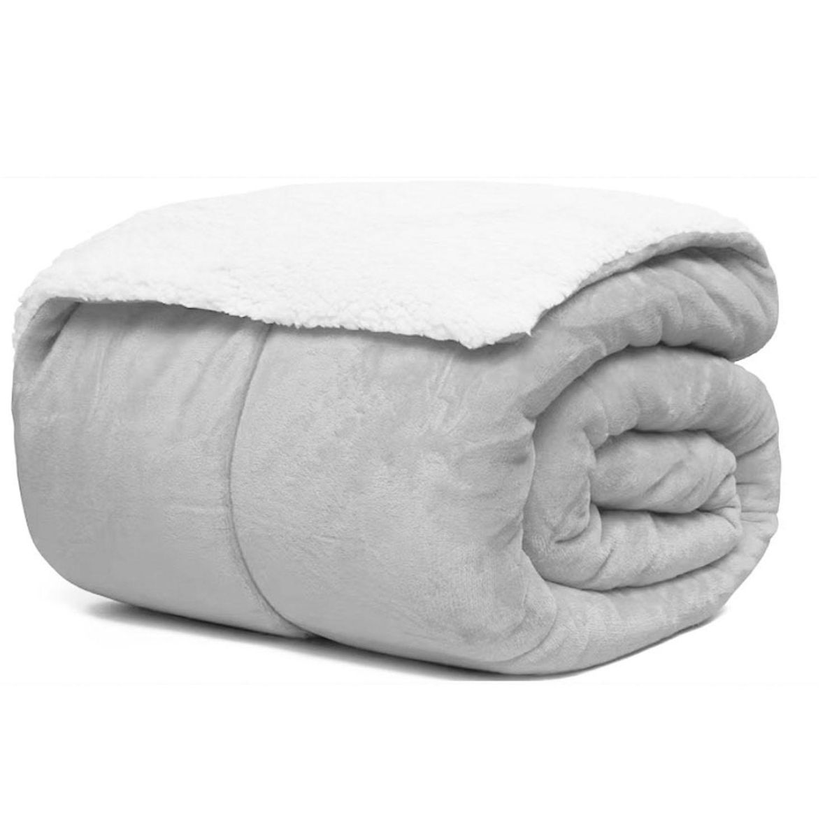 HC JUST HOME COLLECTION - Edredón Sherpa 1.5 Plazas Gris