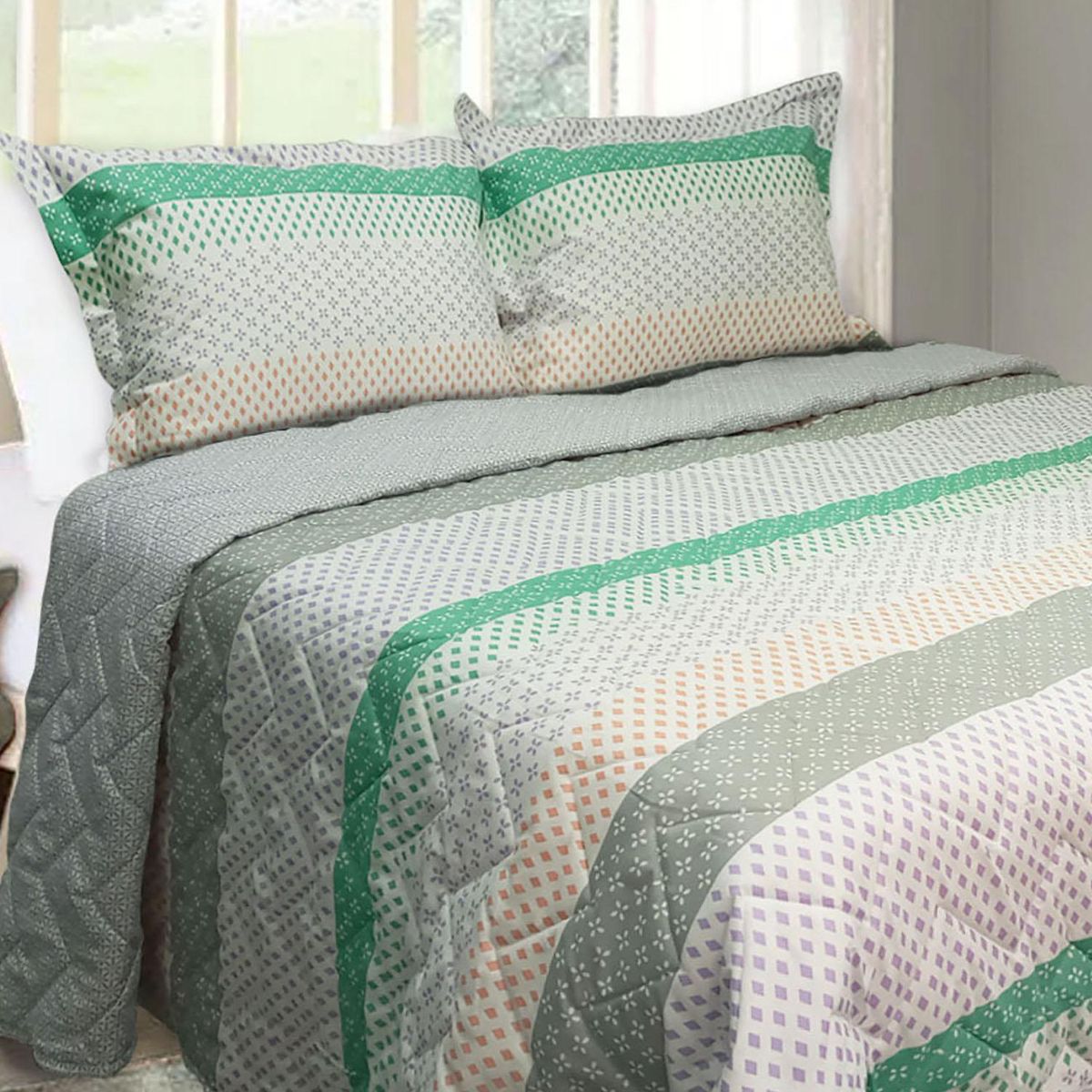 FREEHOME - Cubrecama Sham 2.5 Plazas Surtido