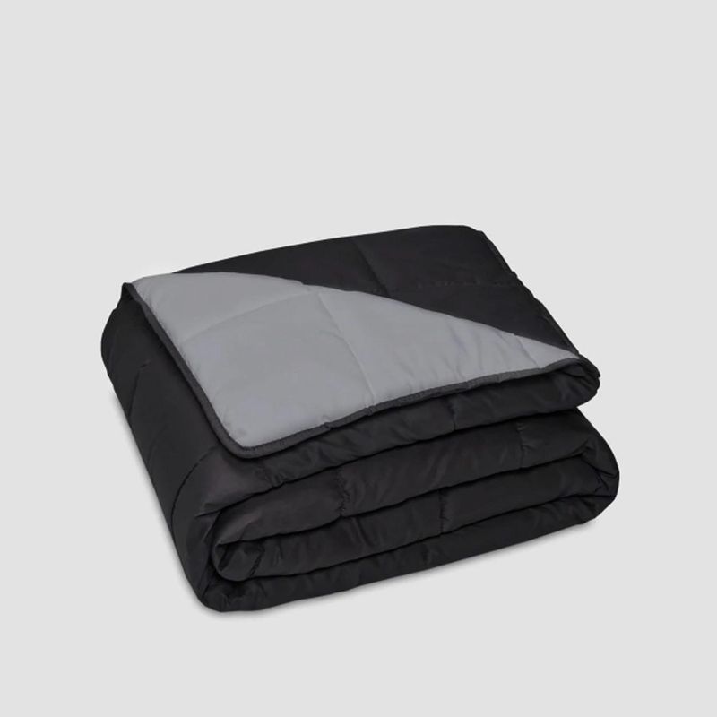  - Edredón Bicolor 1.5 Plazas Negro/Gris