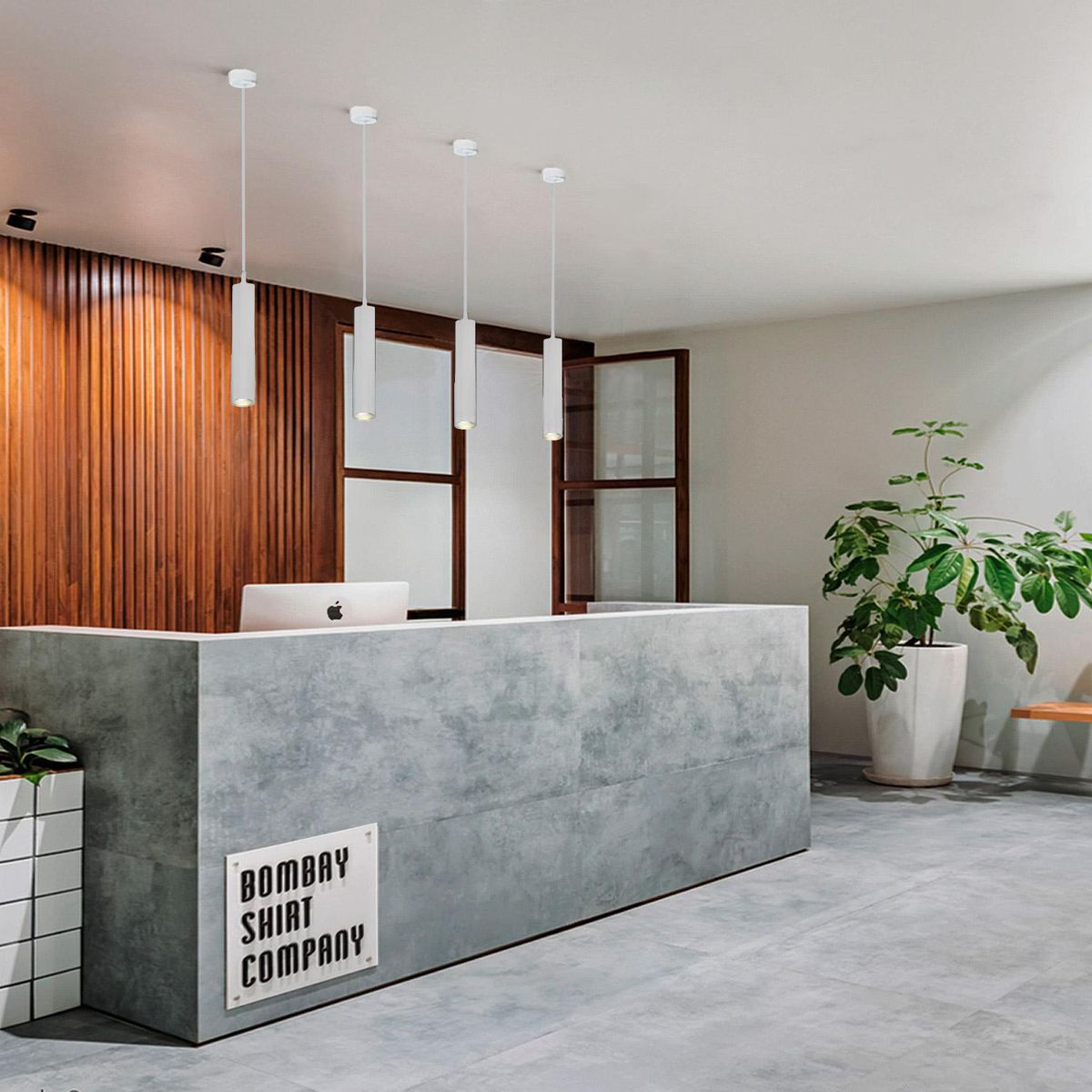 LIGHTECH - Lámpara Colgante Tube GU10 IP20 Blanco