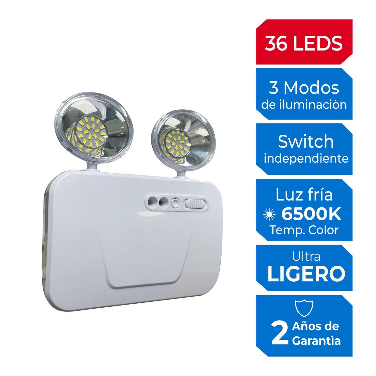 ILUMA - Lámpara de Emergencia 36LED 6W Iluma