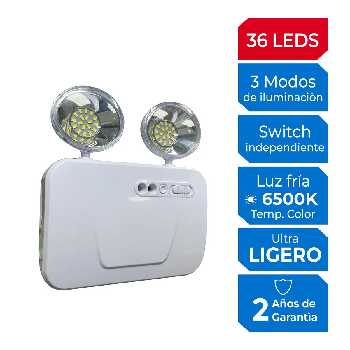 ILUMA - Lámpara de Emergencia 36LED 6W Iluma
