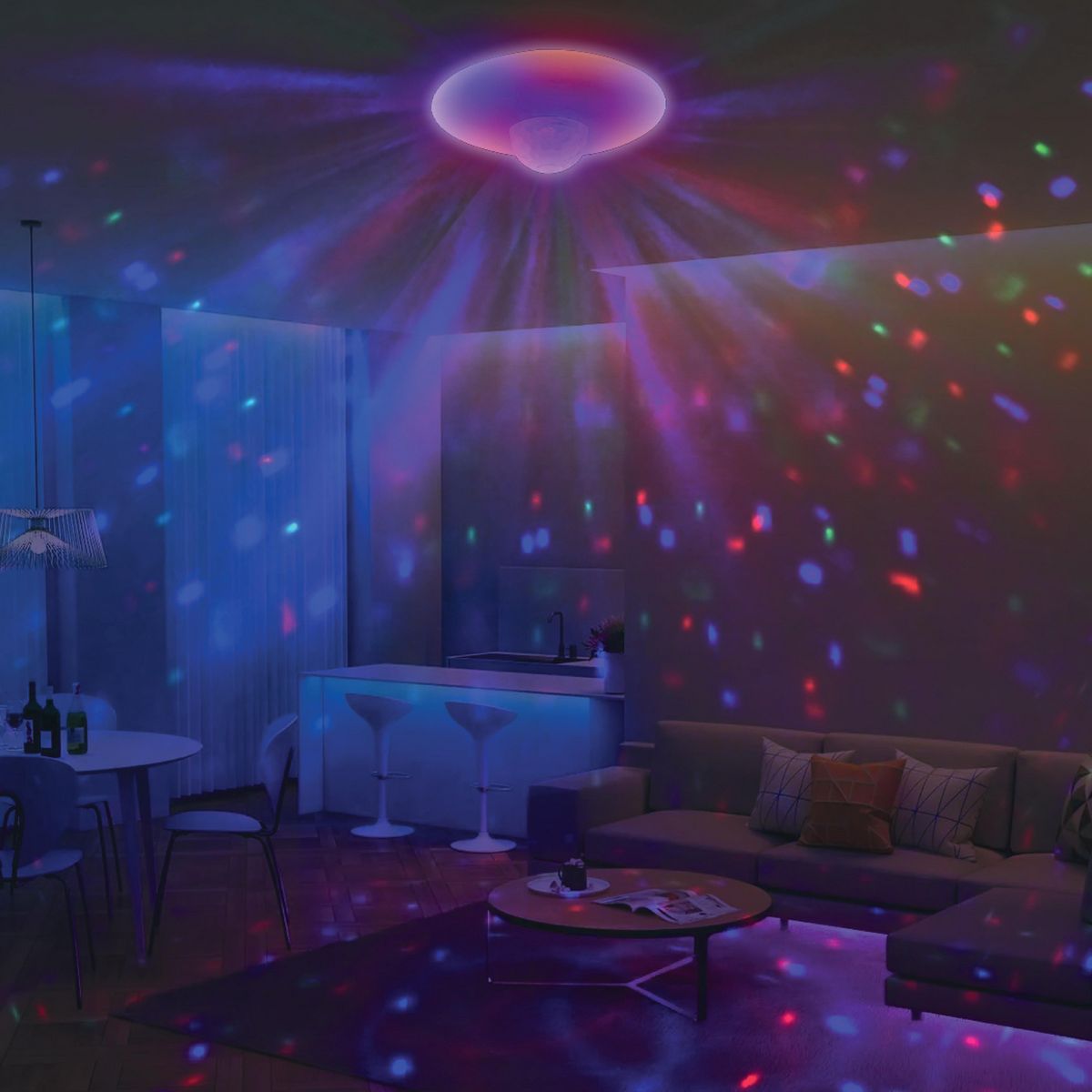 ILUMA - Foco UFO Parlante Discoteca 20W RGB