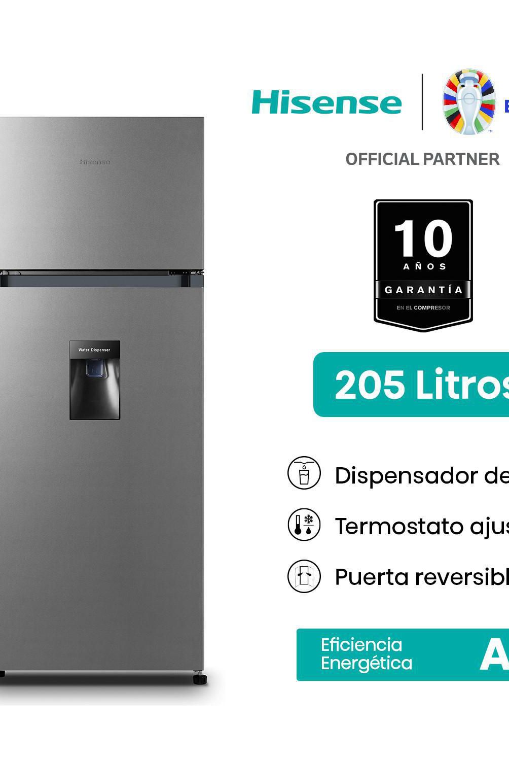 HISENSE - Refrigeradora Hisense 205L 2 Puertas Top Mount Frost RD2676H