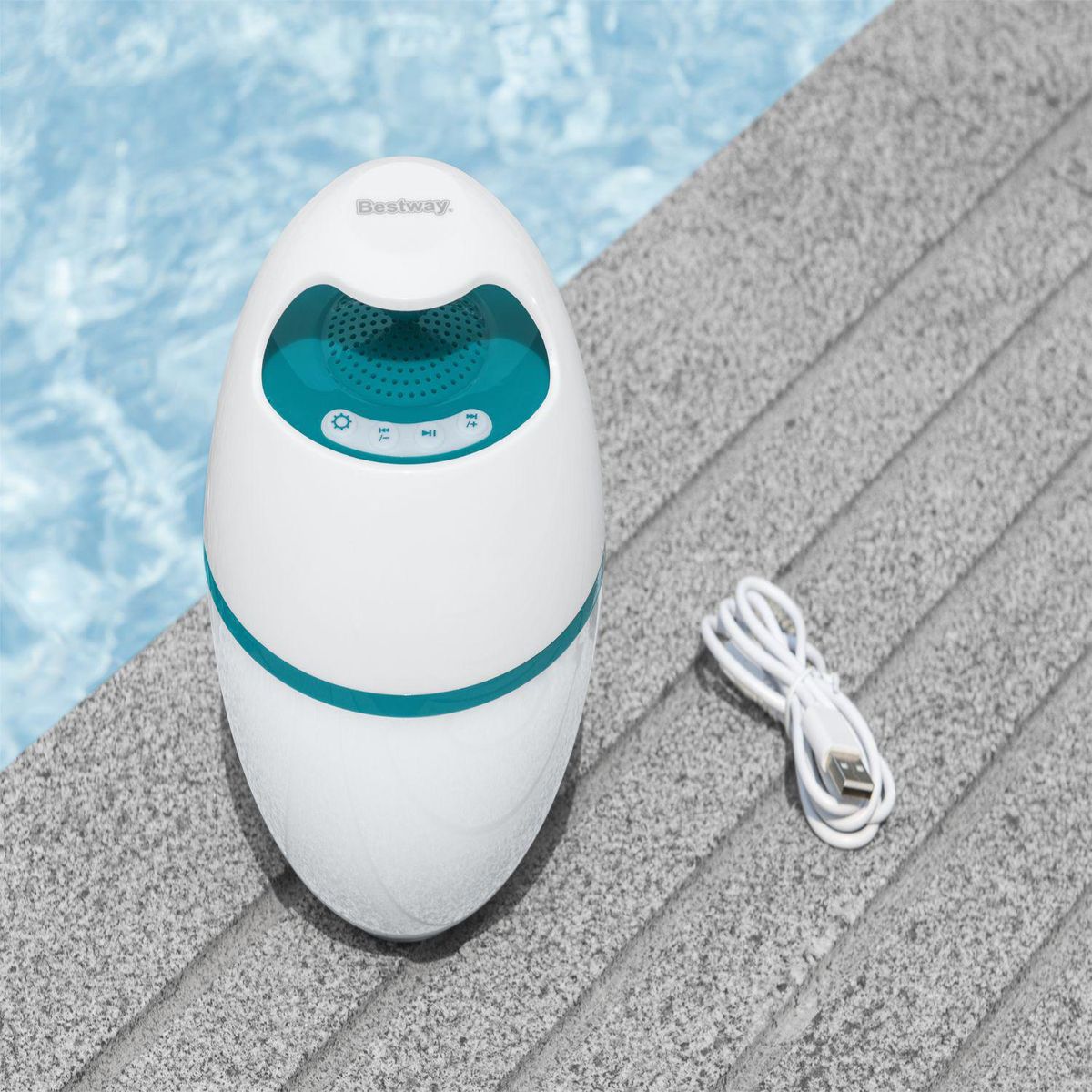 BESTWAY - Parlante Bluetooth Flotante para Piscina