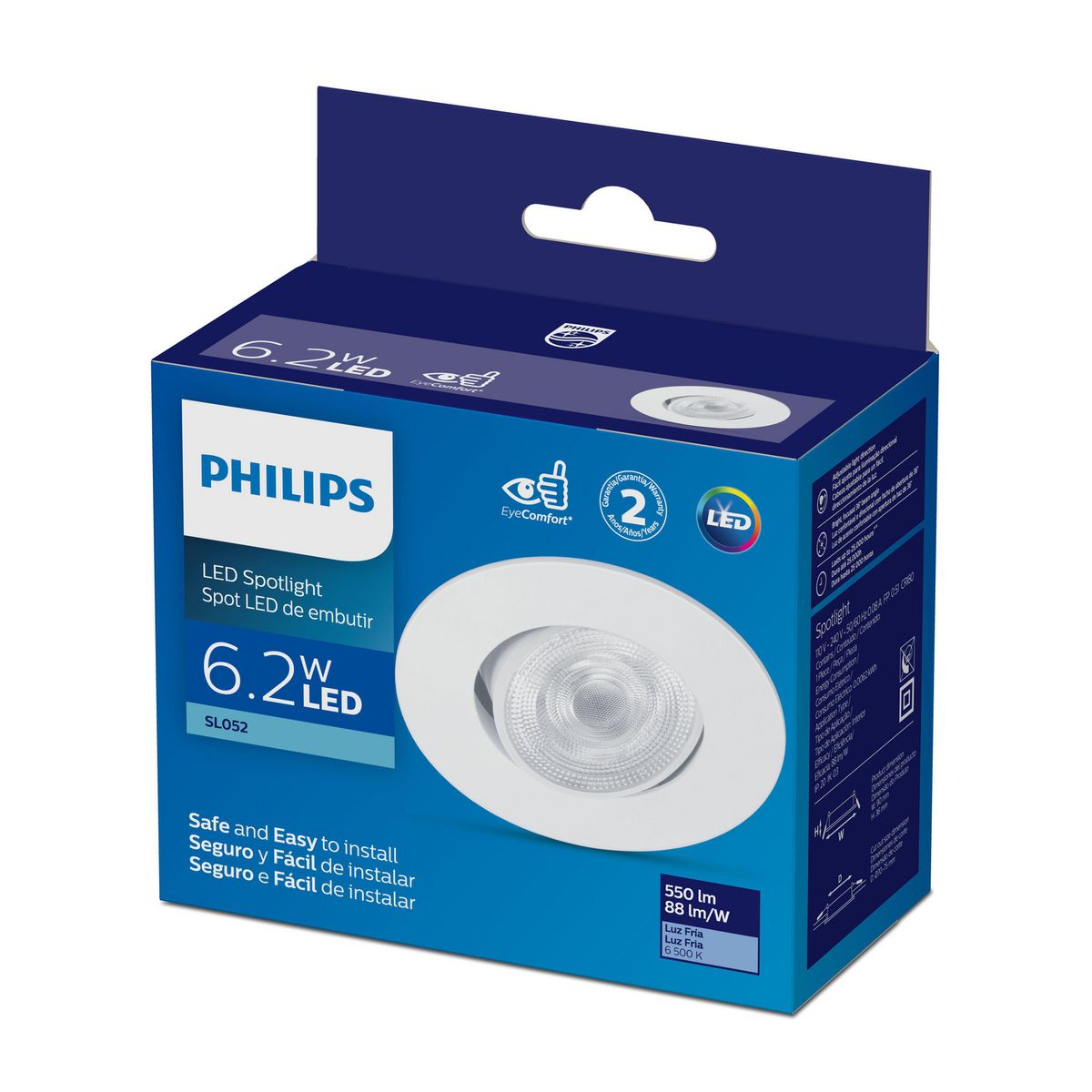 PHILIPS - Spot Dirigible Luz Fría Red 6.2W