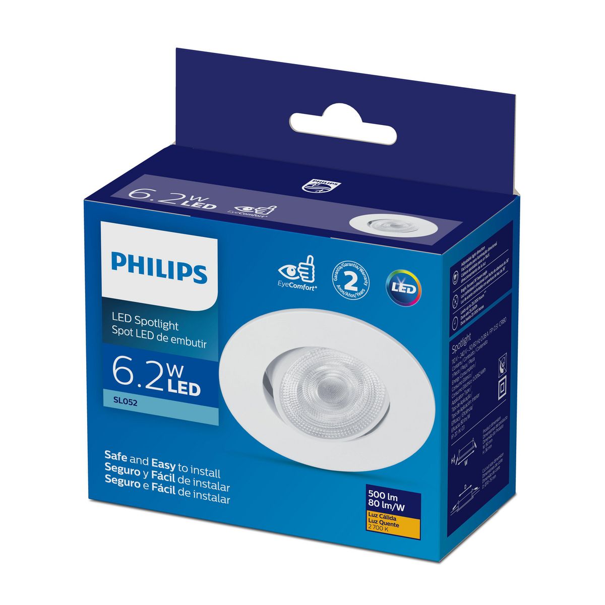 PHILIPS - Spot Dirigible LED Luz Cálida Red 6.2W