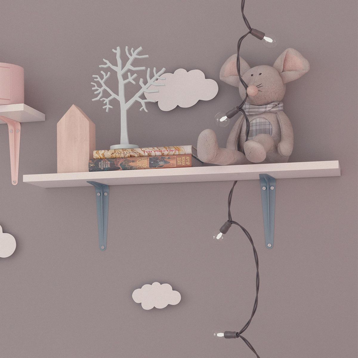 DUCASSE - Soporte Escuadra Azul 13x15cm