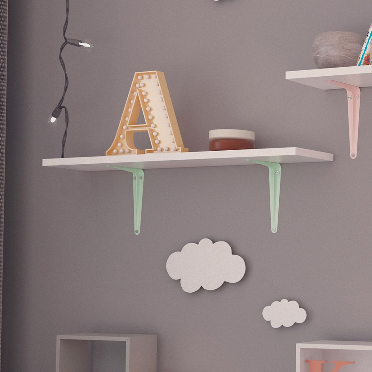 DUCASSE - Soporte Escuadra Verde 13x15cm