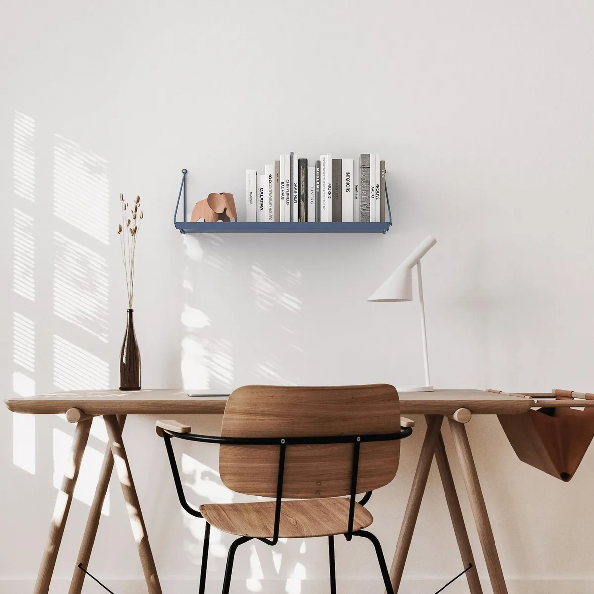 DUCASSE - Repisa de Acero Angolo Simple Azul