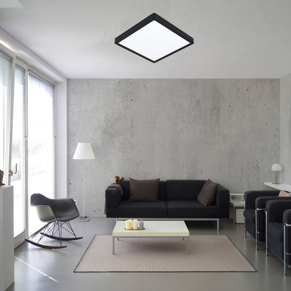 EGLO - Lámpara de Techo Fueva-Z 1 Luz Negro