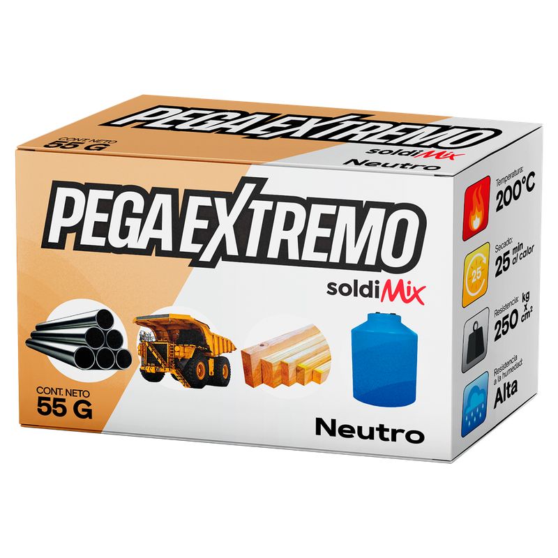SOLDIMIX - Soldimix Pegamento Epoxico Pega Extremo  Neutro 55G