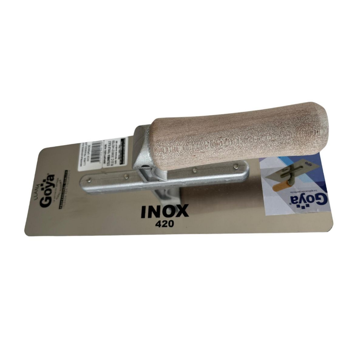 GOYA - Kit llana grande 420 inoxidable + espátula 6" 420 inoxidable