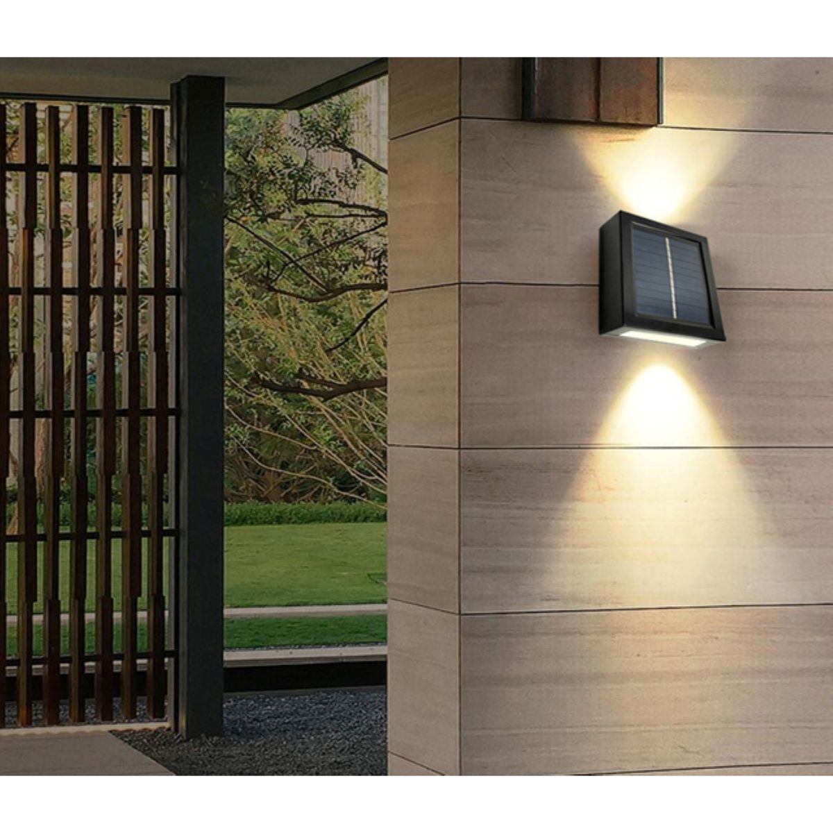 PHILIPS - Braquete De Pared Exterior Solar Luz Cálida