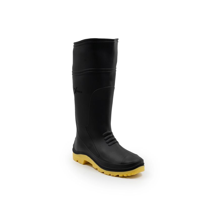 S/M - Bota de Seguridad de PVC Unisex Xtreme Negra/amarillo 36cm T42