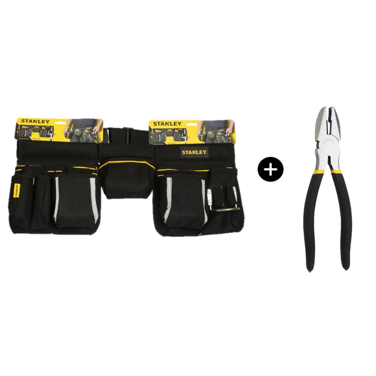 STANLEY - Kit Cinturon para herramientas STST511304LA + Alicates de Electricista 8" Stanley