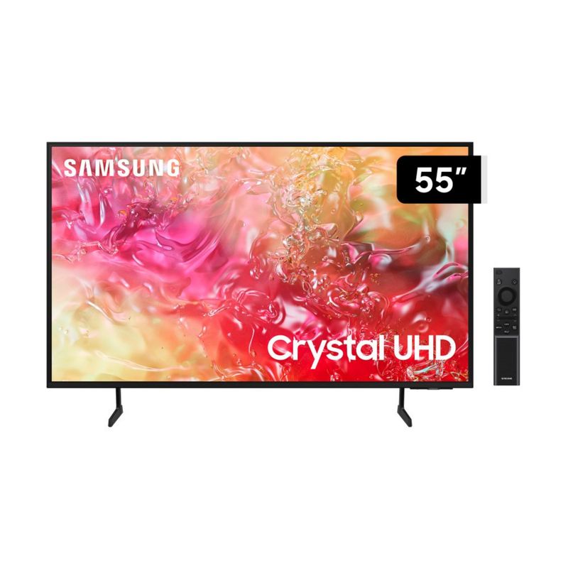 SAMSUNG - Televisor 55"  Crystal UHD 4K DU7000 Negro