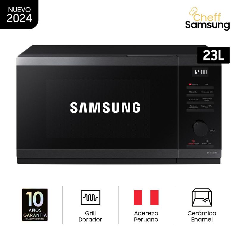 SAMSUNG - Horno Microondas Samsung 23L 800W MG23DG4524AGPE