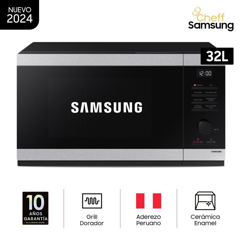 SAMSUNG - Horno Microondas Samsung 32L 900W MG32DG4524ATPE