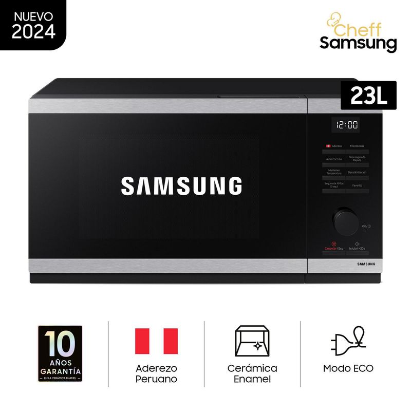 SAMSUNG - Horno Microondas Samsung 23L 800W MS23DG4504ATPE