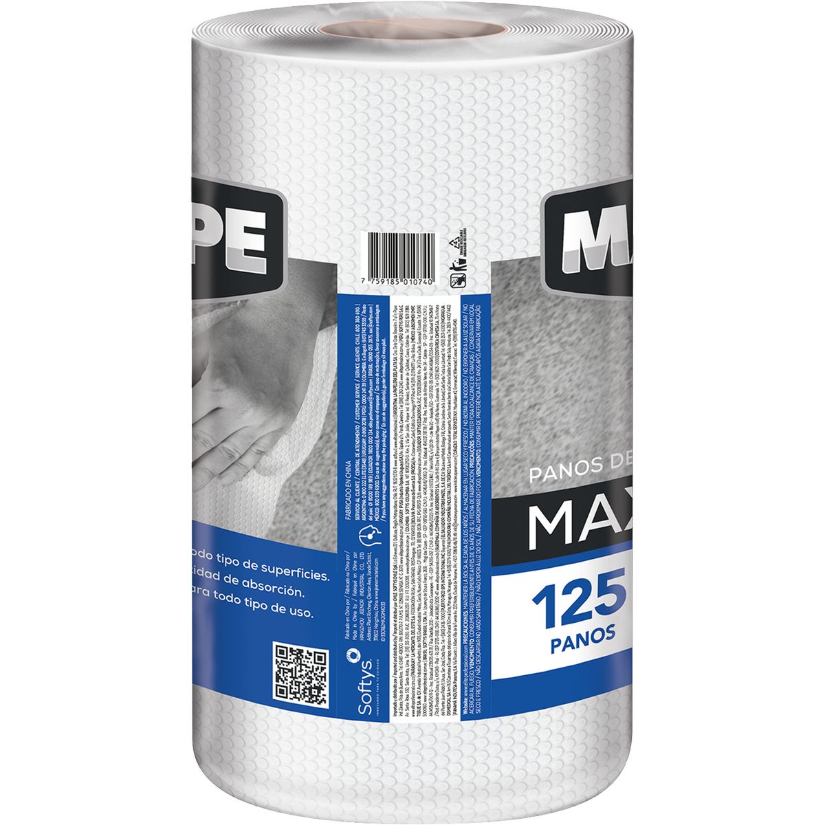 ELITE PROFESSIONAL - Papel Toalla Reutilizable Max Wipe Max60
