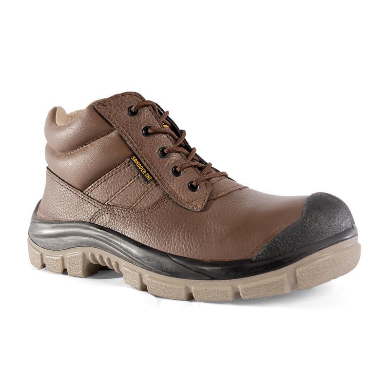 SANDDER TNT - Zapatos de Seguridad Punta de Acero Unisex SS03-525 Cobra Marrón T43