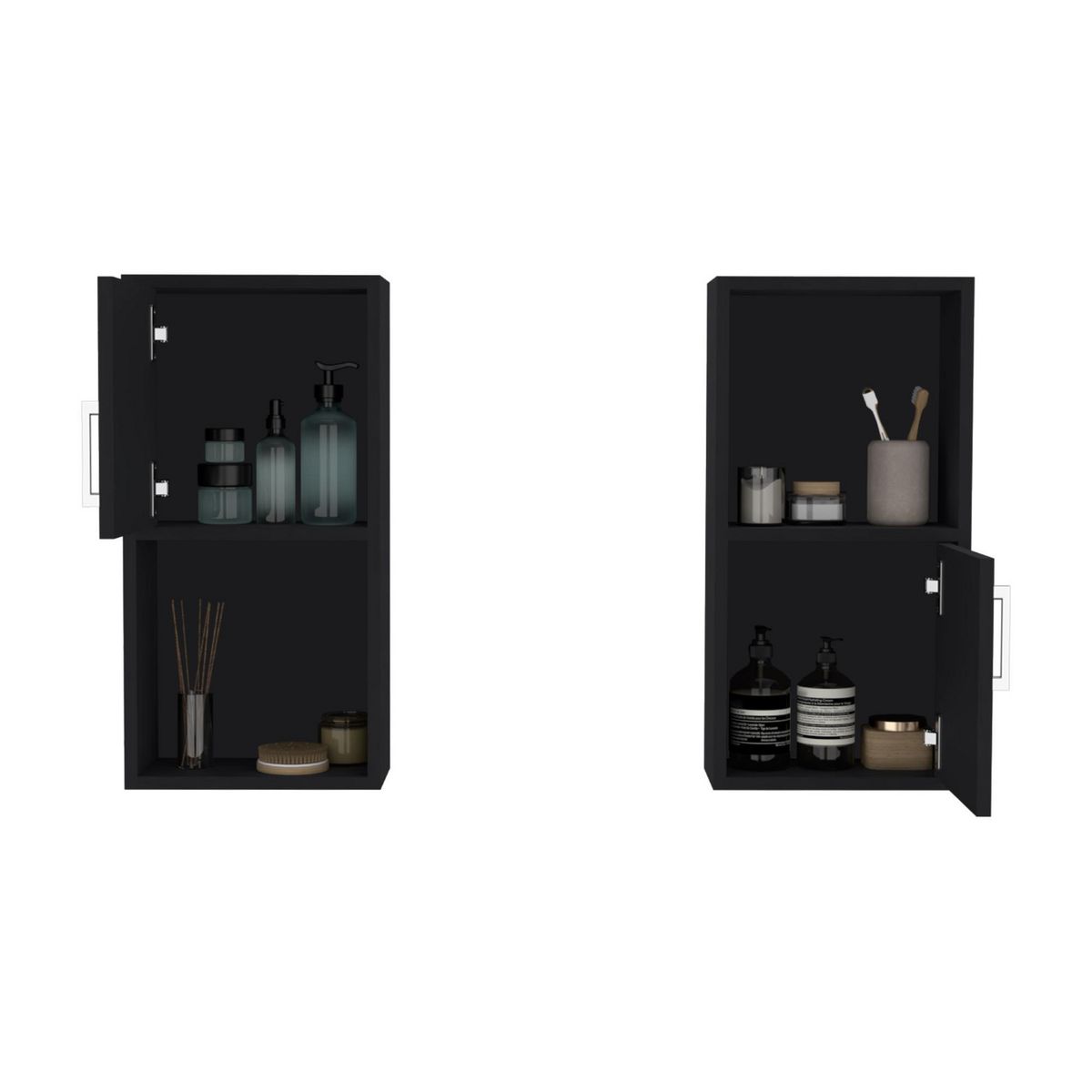 TUHOME - Mueble de Baño Auxiliar x2 Wengue