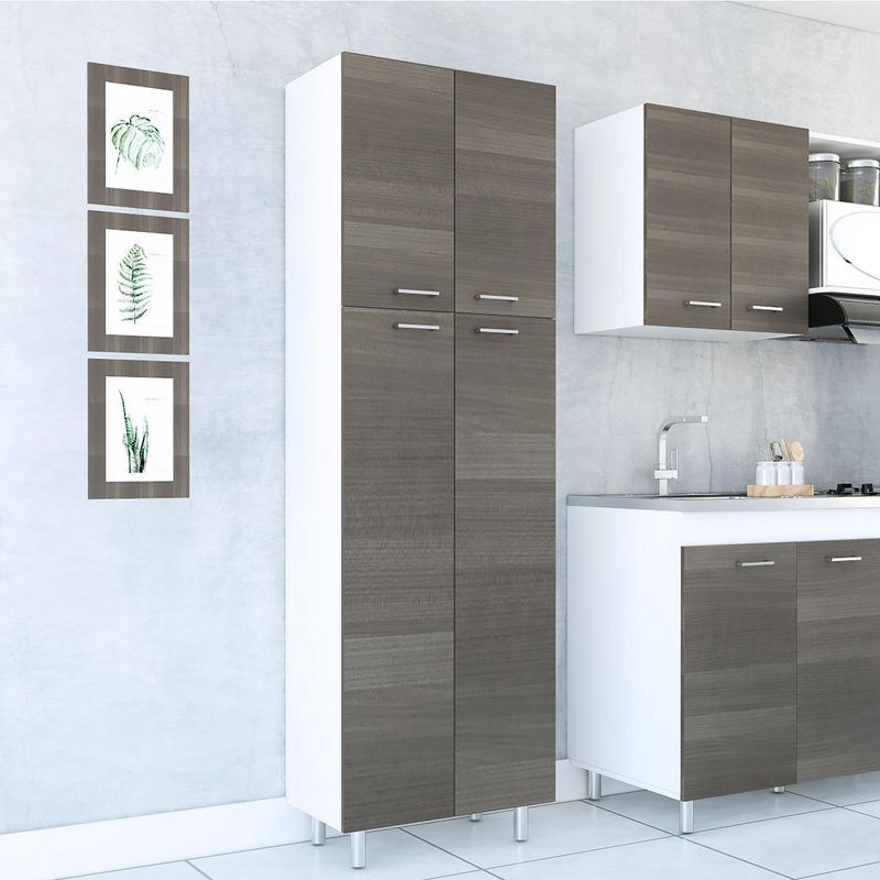 TUHOME - Alacena Rossi Blanco/Olivo MDP 195cm