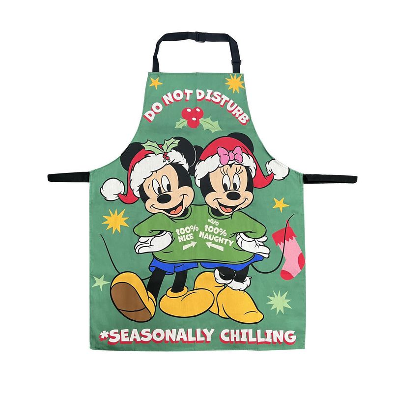 DISNEY - Mandil Mickey y Minnie Verde