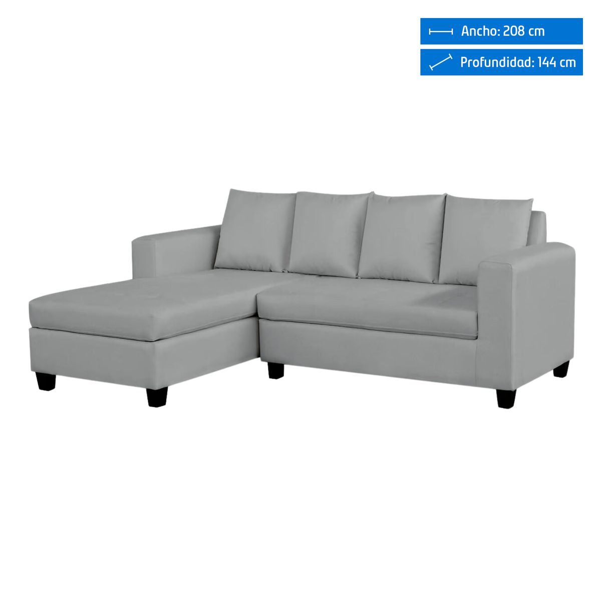 CASA BELLA - Seccional 4 Cuerpos Izquierdo Suecia Gris