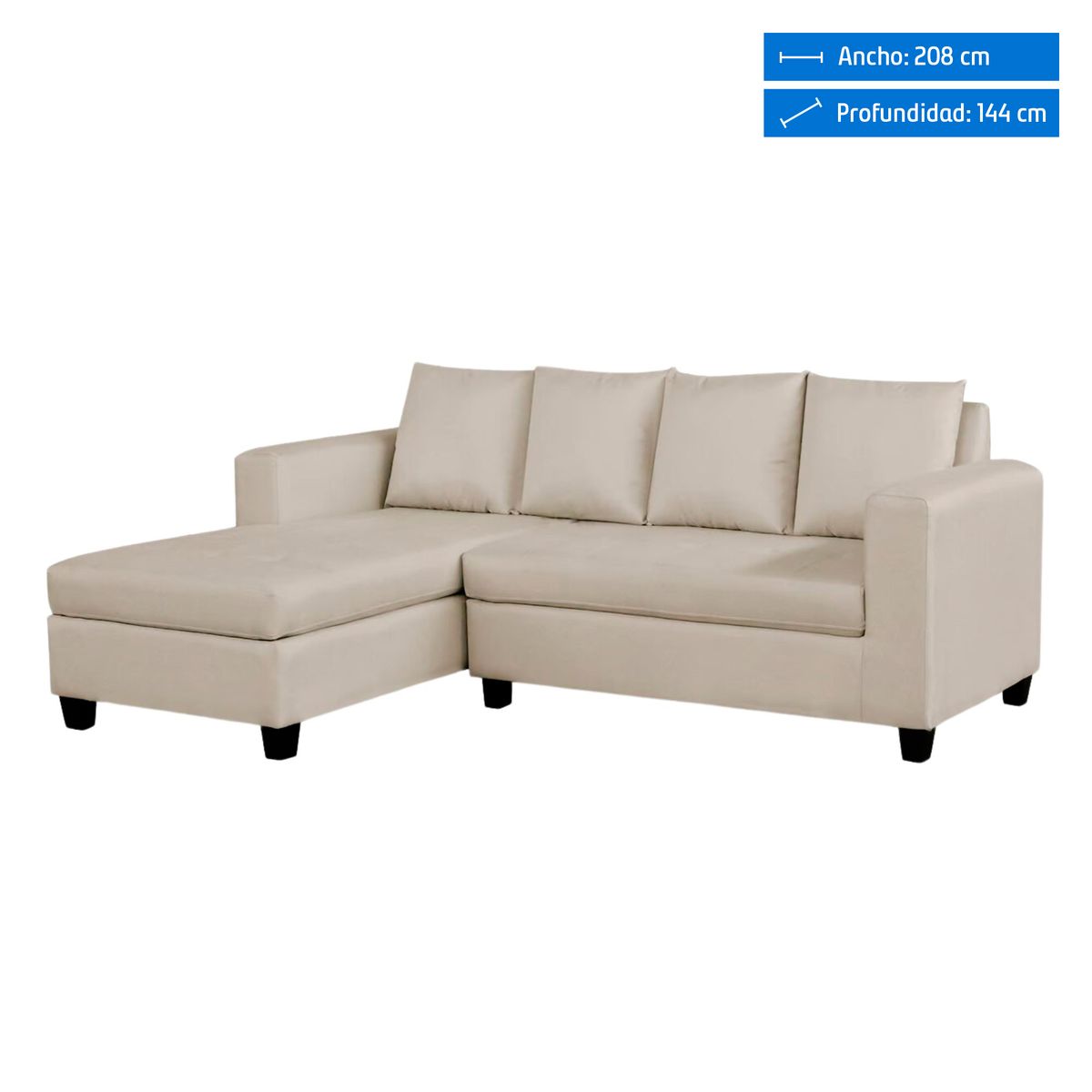 CASA BELLA - Seccional 4 Cuerpos Izquierdo Suecia Beige