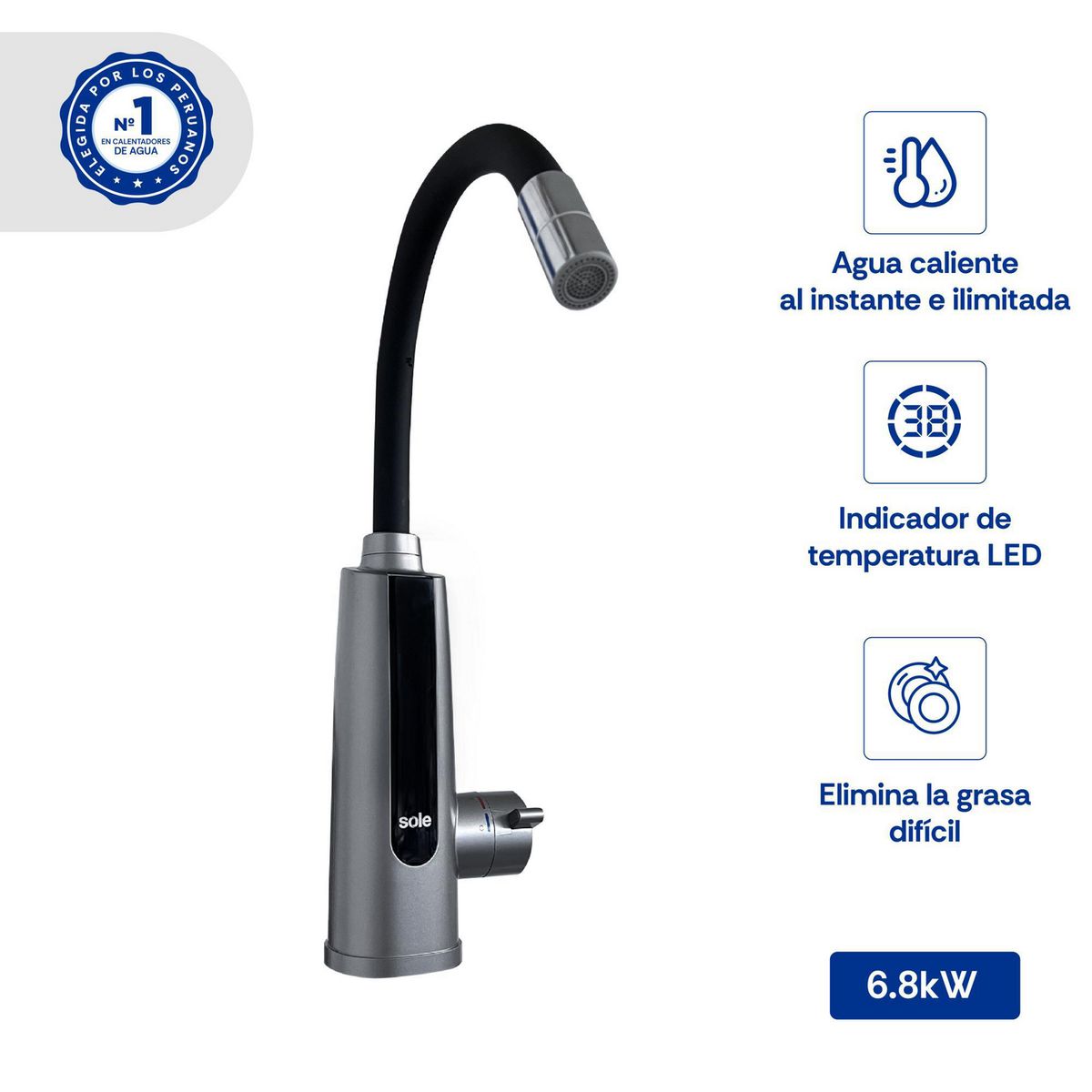 SOLE - Grifo Instantáneo Sole Rapigrif Premium 3200w