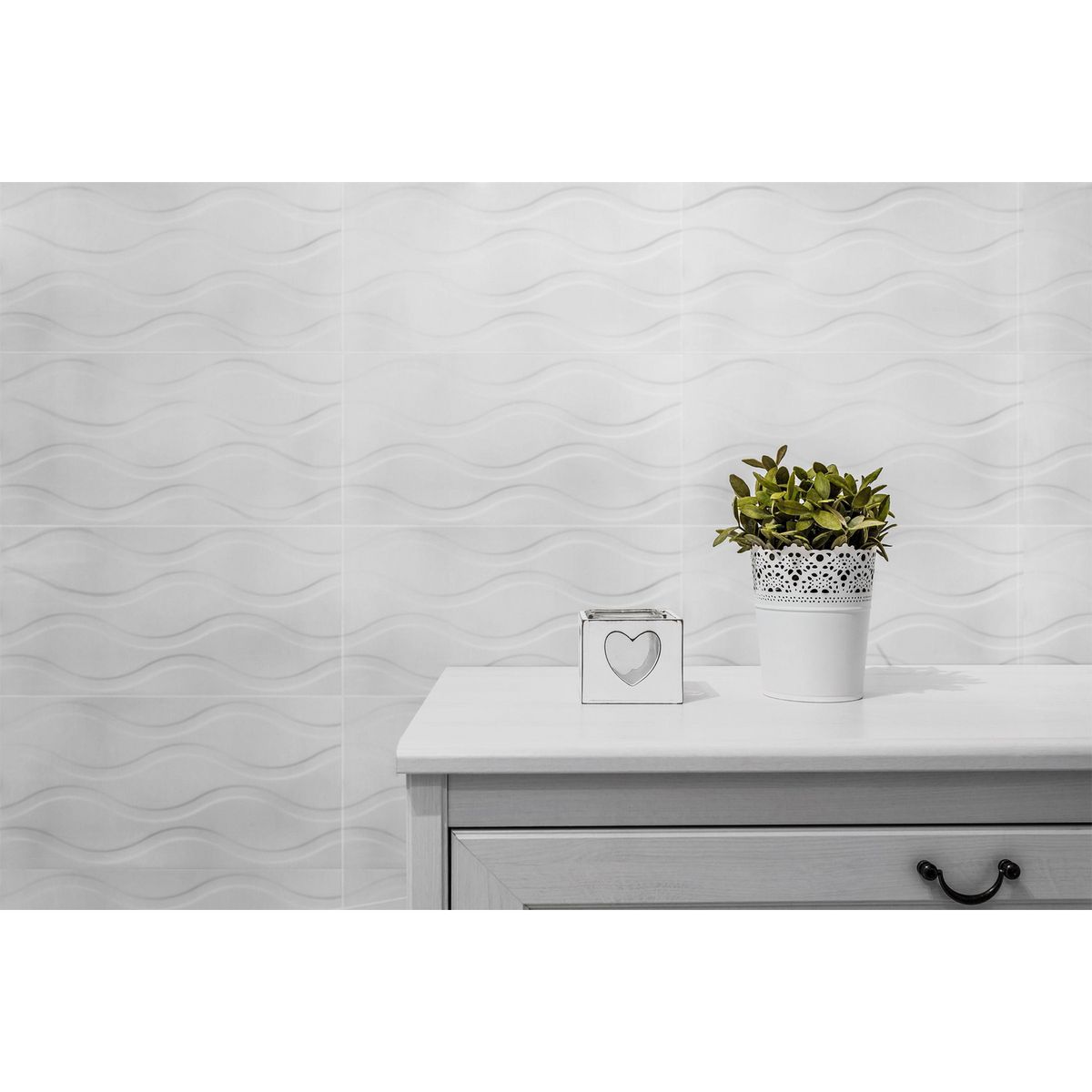 KLIPEN - Cerámica Blanco Decorado 30x60cm 1.62 m2 Waves