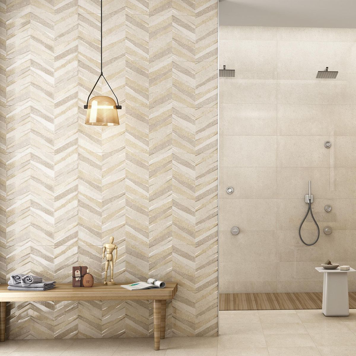 KLIPEN - Cerámica Beige Decorado 30x90cm 1.08 m2 Island Earth