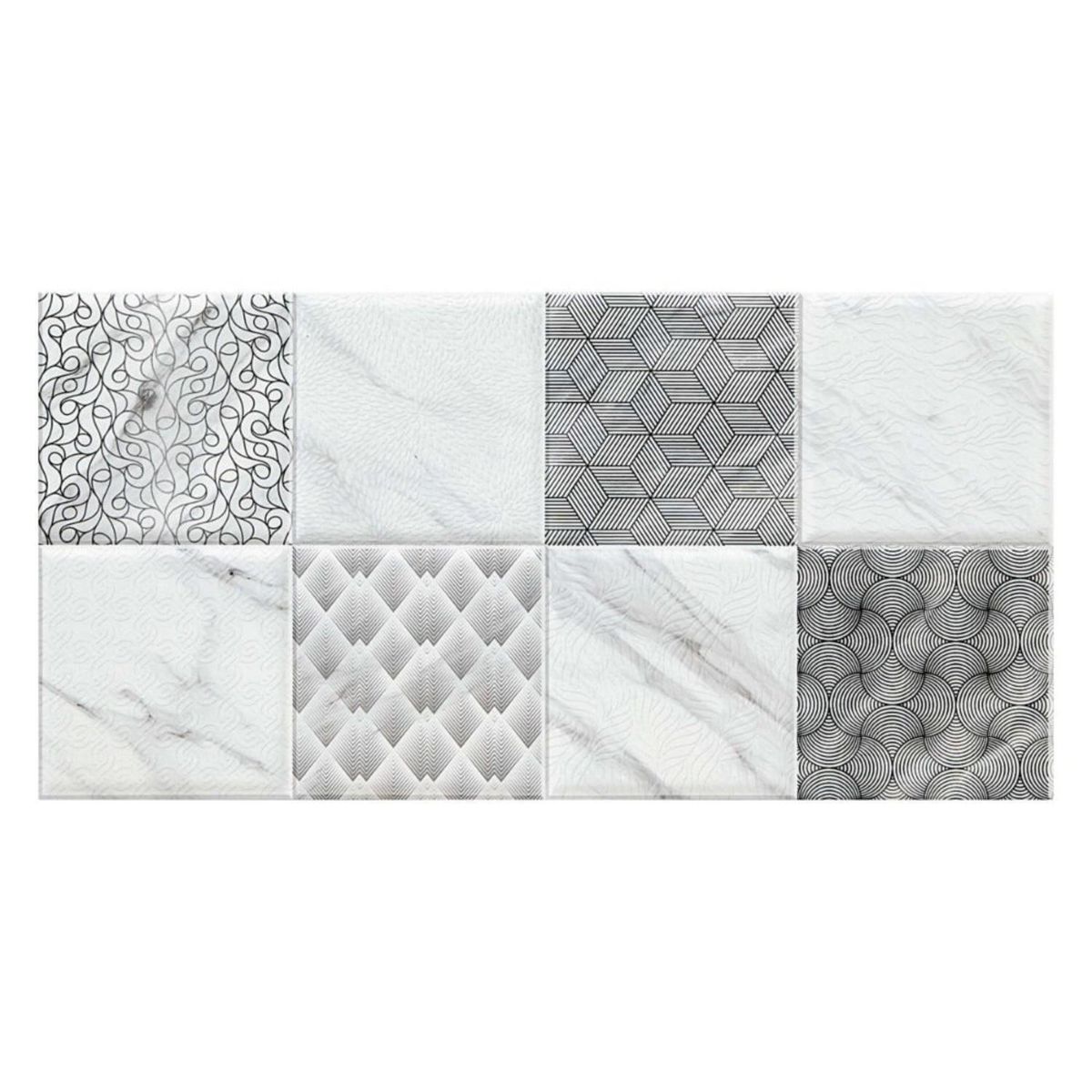 KLIPEN - Cerámica Gris Decorado 30x60cm 1.62 m2 Patchwork