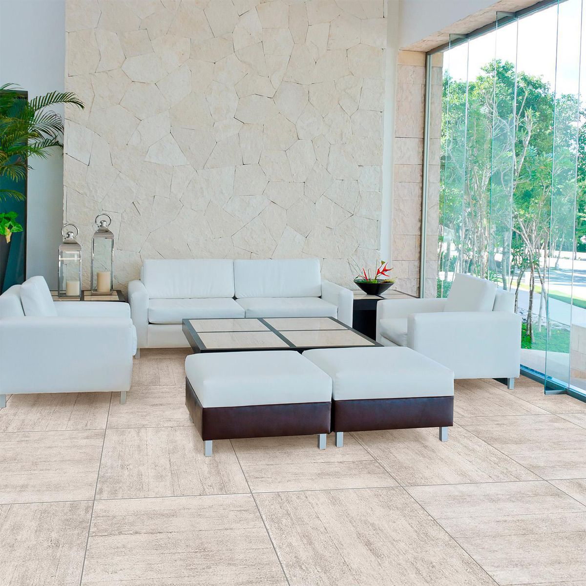 KLIPEN - Gres Porcelanico Gris Cálido Cementicio 60x60cm 1.44m2 Walk