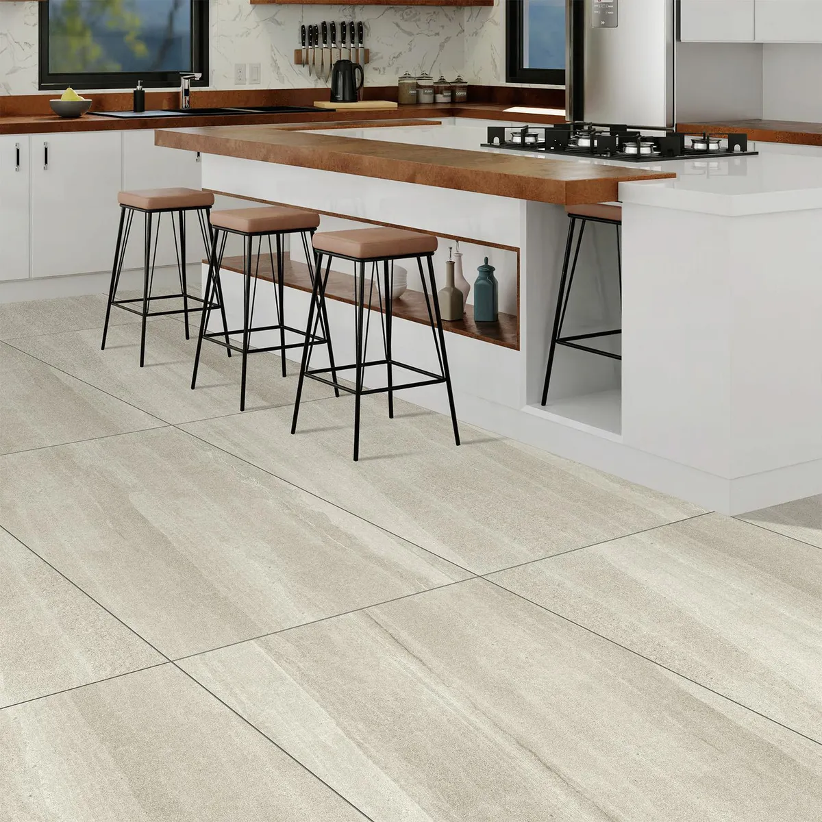 KLIPEN - Gres Porcelanico Beige Rustico 60x120cm 1.44m2 Caystone
