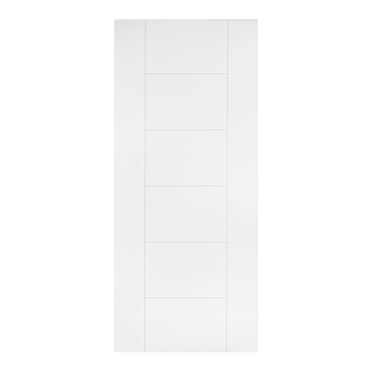 PAMA - Combo Puerta Interior HDF Lisa Blanco RT Opera 40x650x2070 mm. Marco Incluido 32x59x2120 mm.