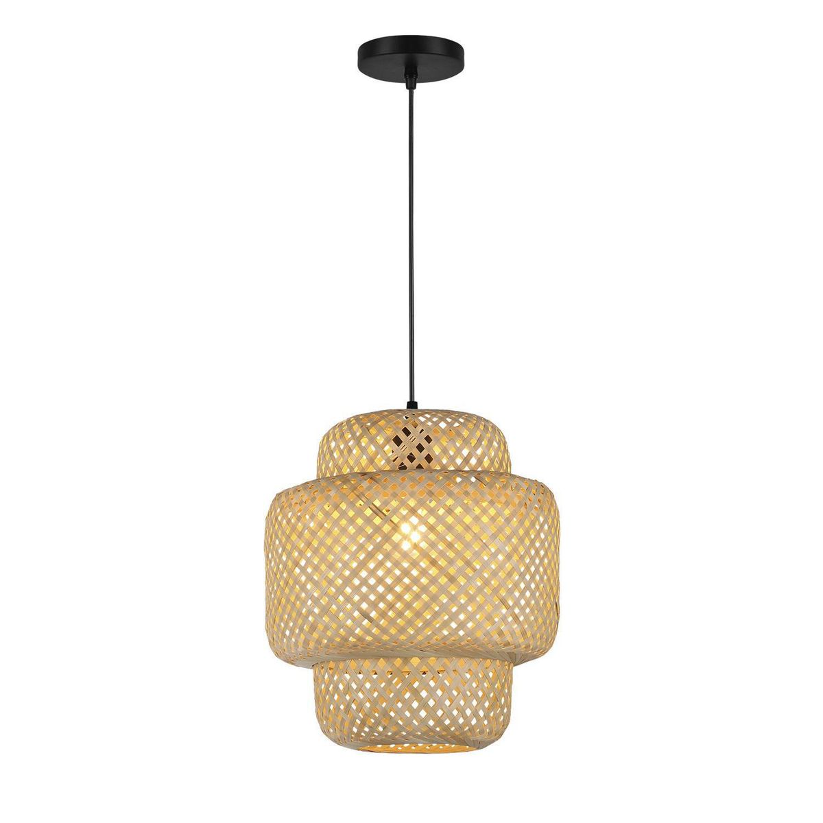 LIGHTECH - Lámpara Colgante Maui E27 Bamboo