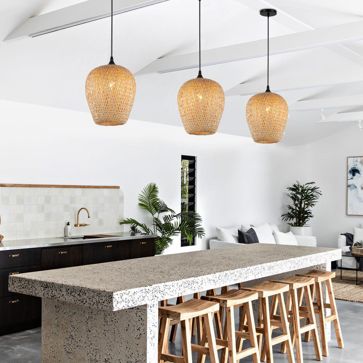 LIGHTECH - Lámpara Colgante Lanai E27 Bamboo