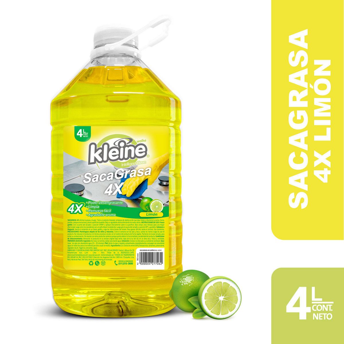 KLEINE WOLKE - Desengrasante Limón Kleine X4L