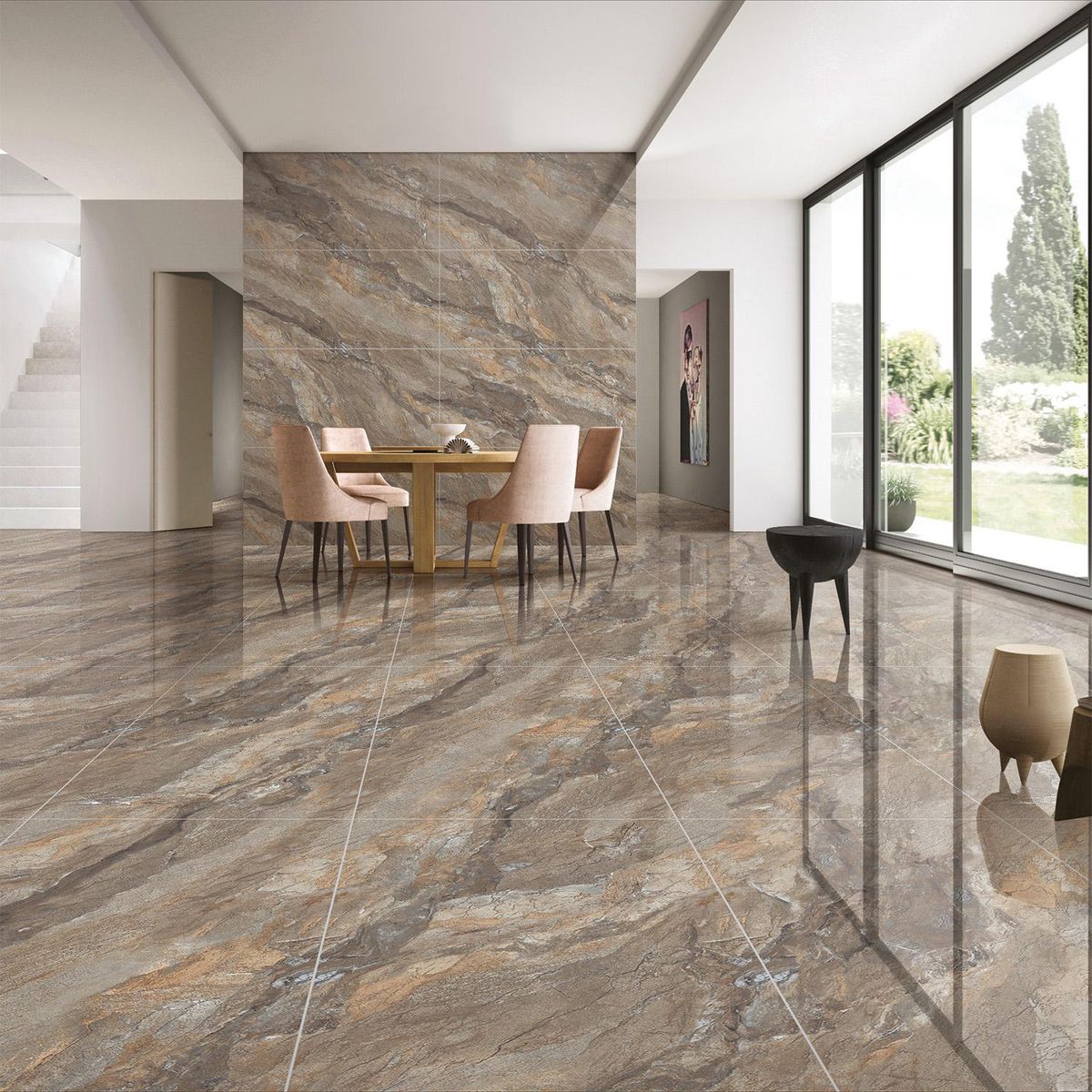 KLIPEN - Porcelanato Vila cafe pulido 60x120cm 1.44m2