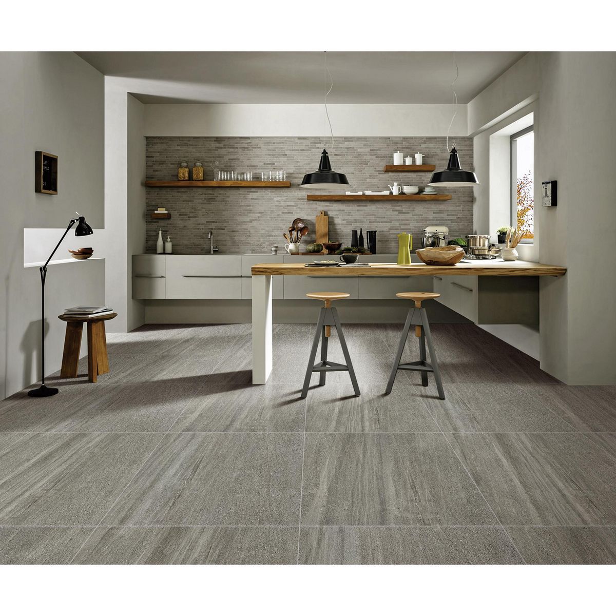 KLIPEN - Gres Porcelanico Gris Rustico 60x60cm 1.44m2 Korfu