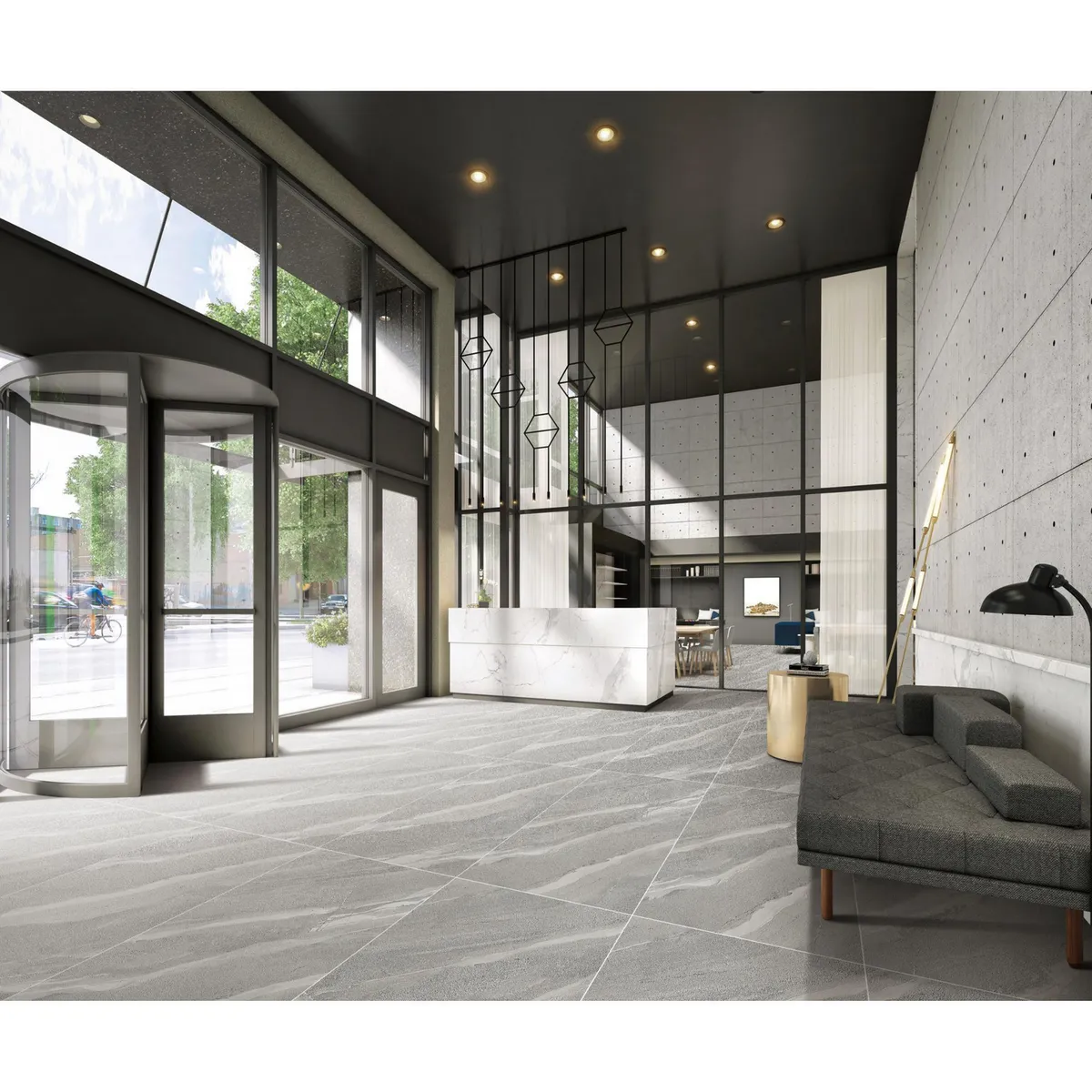 KLIPEN - Gres Porcelanico Gris Marmol 60x120cm 1.44m2 Moonstone