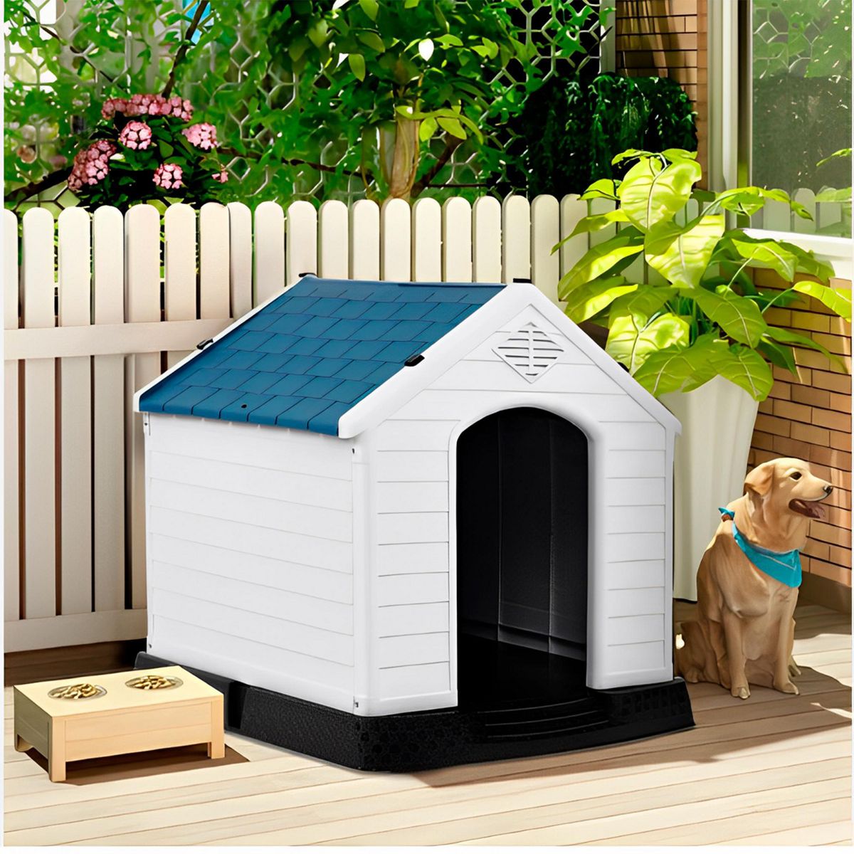 ACCECAN - Casa para Perro Raza Mediana 78x81x87cm