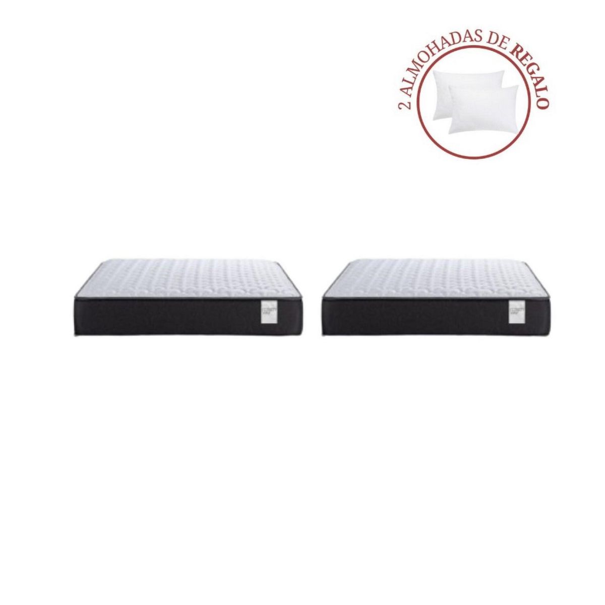 ROSEN - Combo 2 Colchón Move 1.5 Plazas + 2 Almohadas