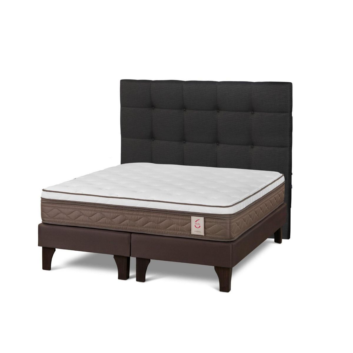 ROSEN - Cama Europea New Style 6 Queen Issey Grafito