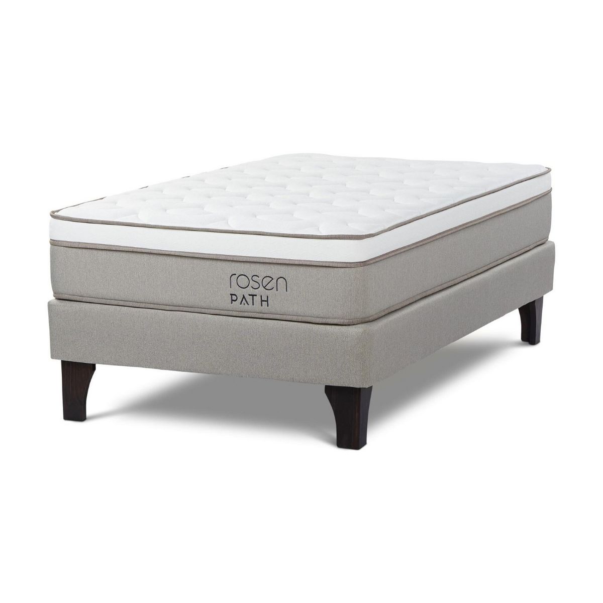 ROSEN - Cama Europea Path Niebla 1.5 Plazas