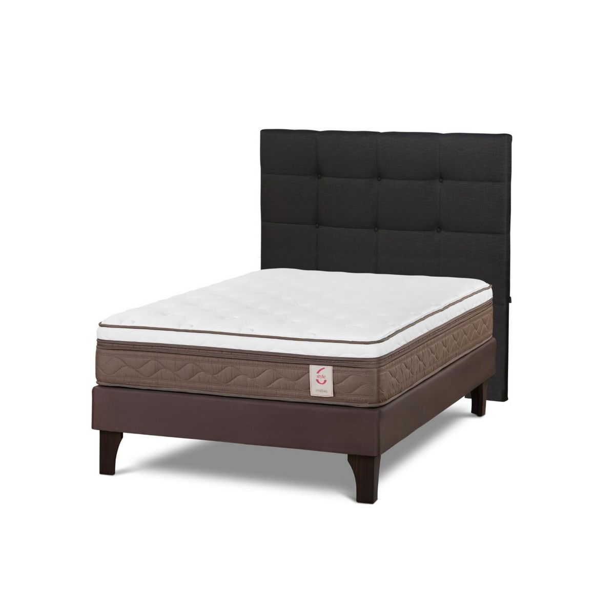 ROSEN - Cama Europea New Style 6 2 Plazas Issey Grafito