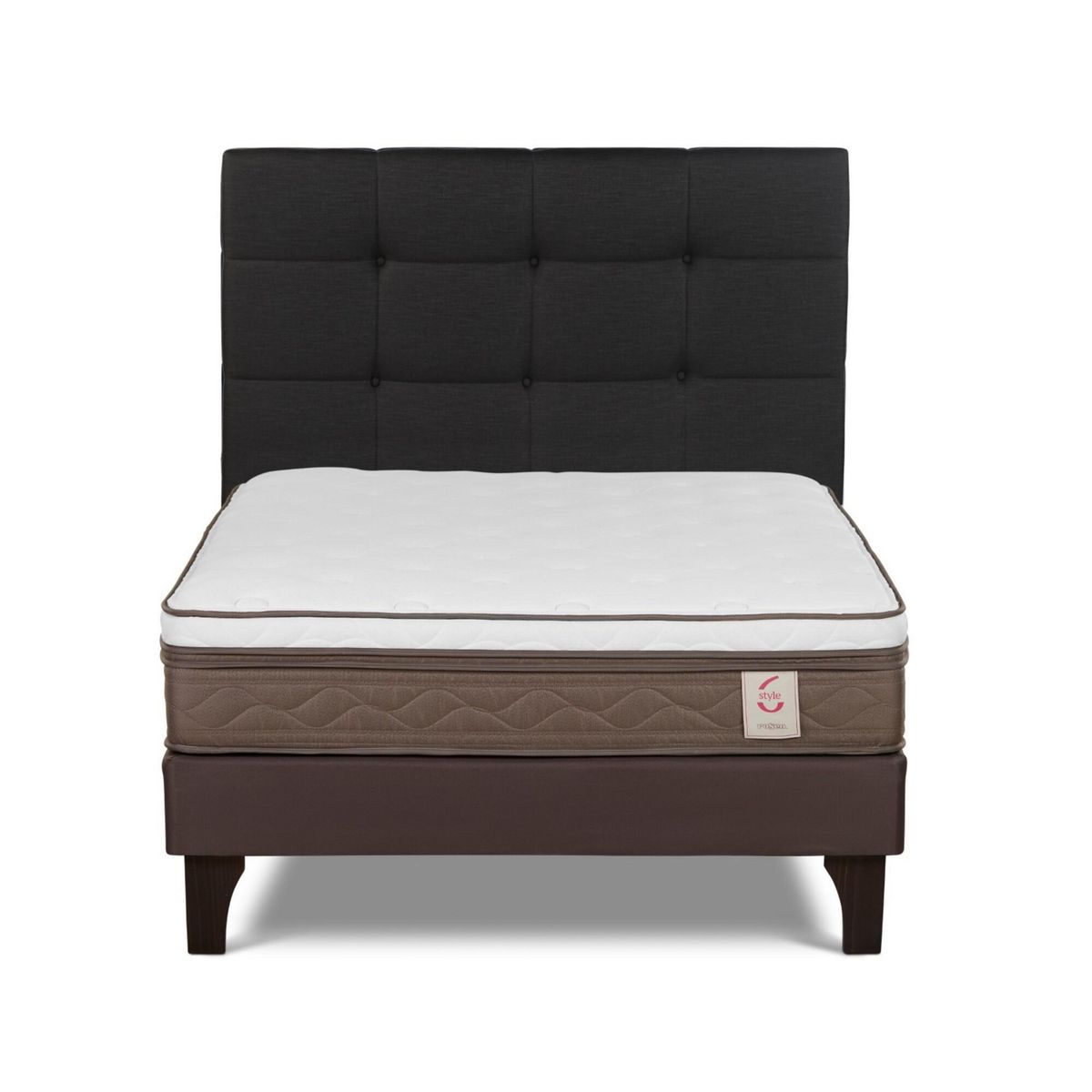 ROSEN - Cama Europea New Style 6 2 Plazas Issey Grafito